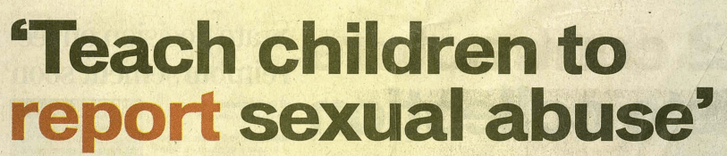 teach children to report